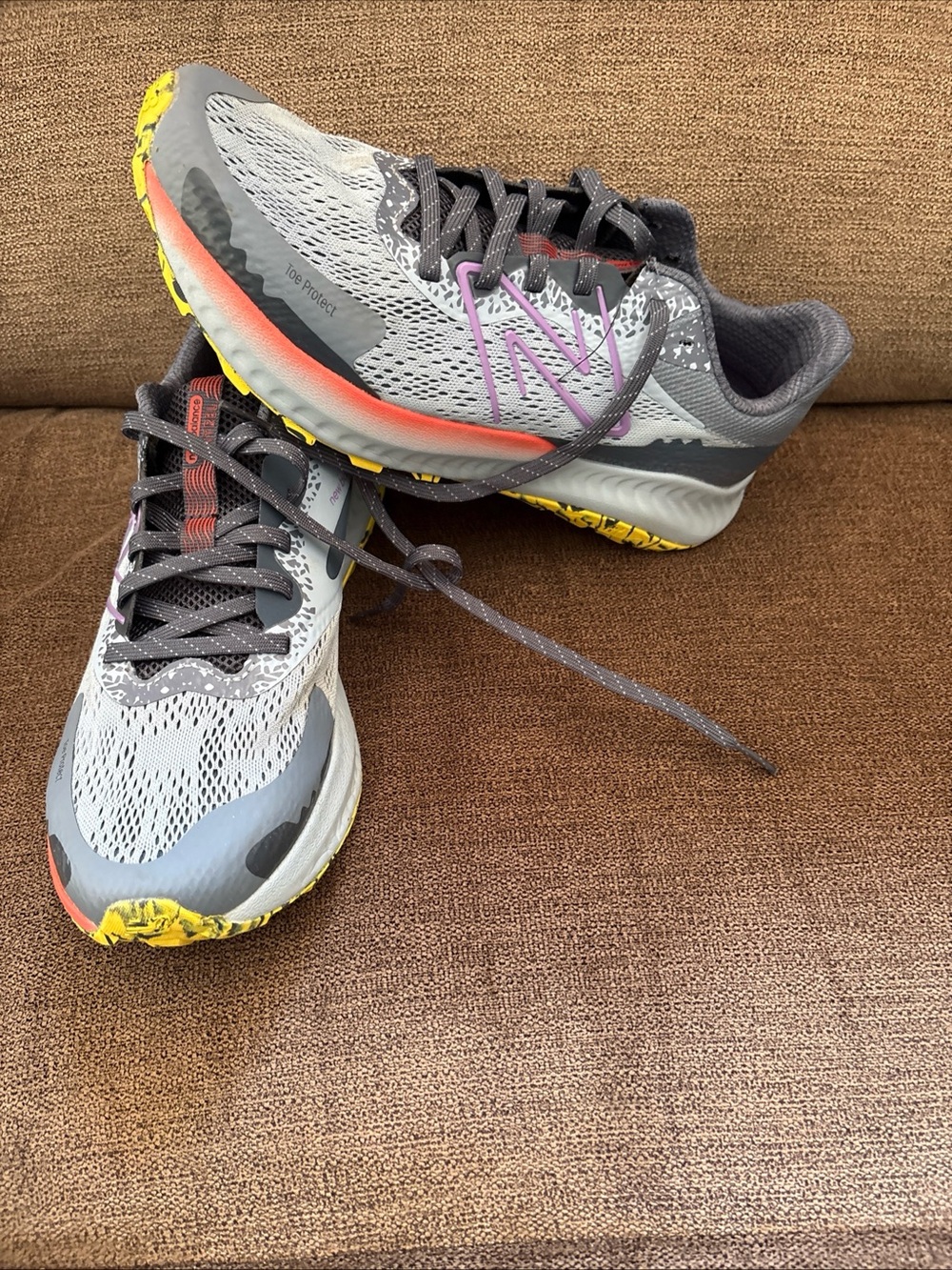 New Balance Nitrel Trail Shoes Grayish blue / Purple Women's Size 10.5 Mens 9